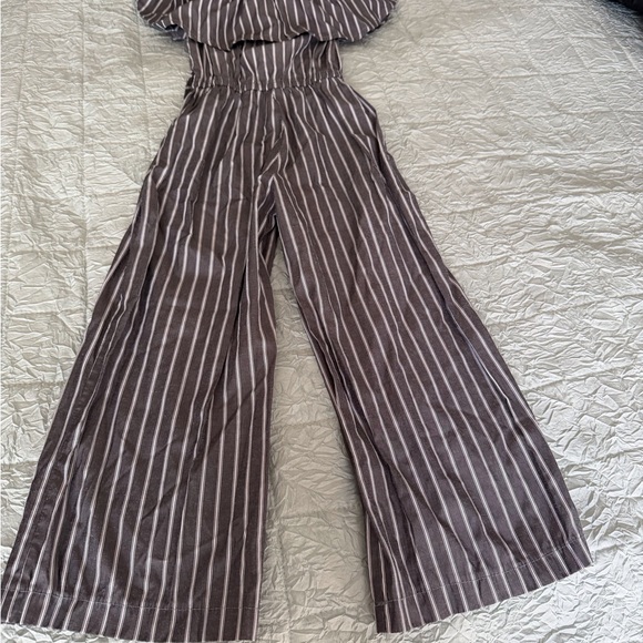 Bailey’S Blossoms Other - Girls' Brown & Cream Striped One-Piece Bodysuit